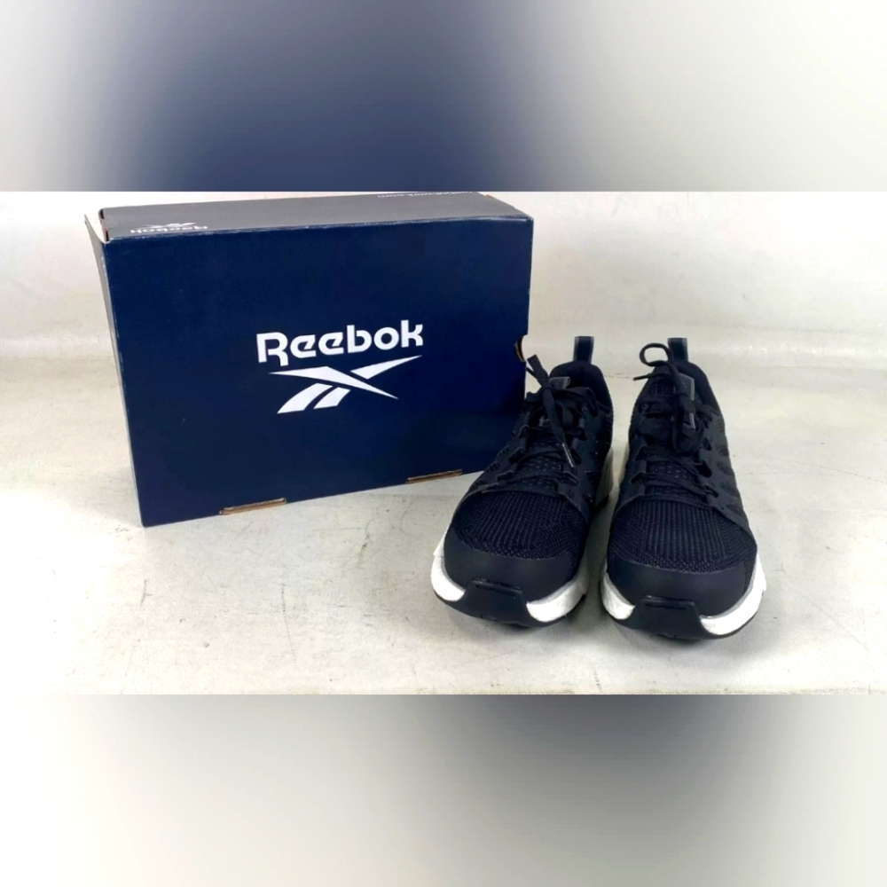 NIB Reebok Fusion Flexweave Work Black Comp Safety Toe Shoes Women Size 8.5